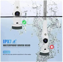 Load image into Gallery viewer, 7 - i - 1 elektrisk scrubber electric spin scrubber cleaning brush - tekshop.no
