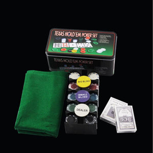 200 Poker chips Texas Hold'Em Poker Chips Sett - tekshop.no