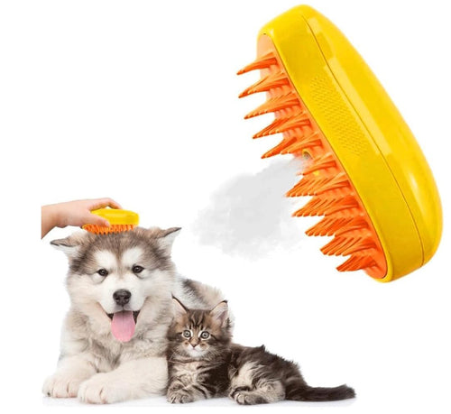 3 In 1 Steamy Cat and Dog Grooming Brush - Steam Brush tekshop.no