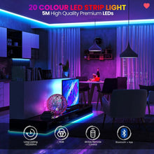 Load image into Gallery viewer, 5 meter Rainbow LED Strips Regnbue farger Music Sync - Twinkly Strings tekshop.no