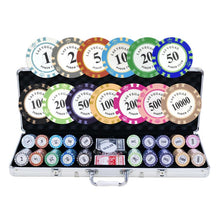 Load image into Gallery viewer, 500 Poker sjetonger Texas Hold'em Sett og aluminium case tekshop.no