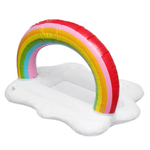 Load image into Gallery viewer, Rainbow Bucket Cloud Cup Holder Inflatable Pool Float - tekshop.no