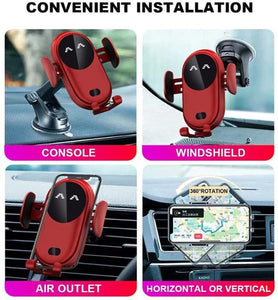 S11 Trådløs bil mobillader og mobilholder i bilen tekshop.no