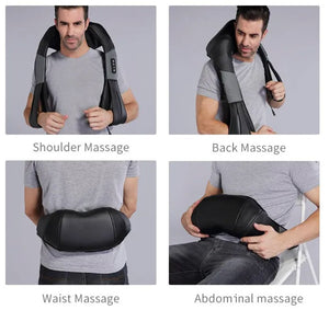 Shiatsu-masserer med varmepute til nakke, skuldre & rygg tekshop.no