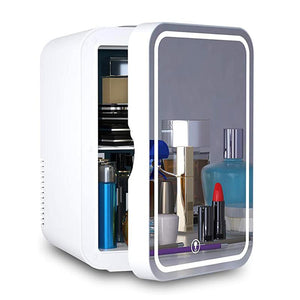 Sminke kjøleskap med speil - Makeup cosmetic fridge tekshop.no