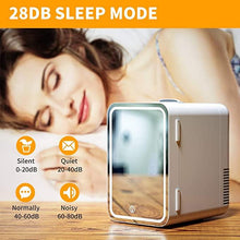 Load image into Gallery viewer, Sminke kjøleskap med speil - Makeup cosmetic fridge tekshop.no