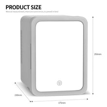 Load image into Gallery viewer, Sminke kjøleskap med speil - Makeup cosmetic fridge tekshop.no