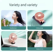 Load image into Gallery viewer, 3 i 1 Håndholdt vifte og bærbar håndvifte - tekshop.no