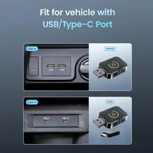 Load image into Gallery viewer, 2-i-1 kompakt CarPlay-adapter med Bluetooth og WiFi