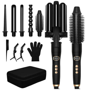 6 in 1 curling iron set, Wand and fast Heating tekshop.no