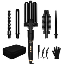 Load image into Gallery viewer, 6 in 1 curling iron set, Wand and fast Heating tekshop.no