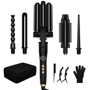 6 in 1 curling iron set, Wand and fast Heating tekshop.no