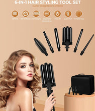 Load image into Gallery viewer, 6 in 1 curling iron set, Wand and fast Heating tekshop.no