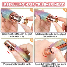 Load image into Gallery viewer, 2-i-1 Hårfjerner | Smertefri Trimmer for Ansikt og Øyenbryn