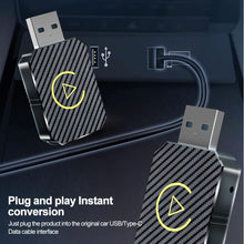 Load image into Gallery viewer, 2-i-1 kompakt CarPlay-adapter med Bluetooth og WiFi
