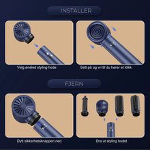 Load image into Gallery viewer, 6-i-1 Multistyler med Ionisk Teknologi og Oppbevaringsboks