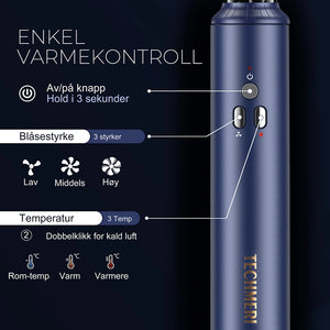 6-i-1 Multistyler med Ionisk Teknologi og Oppbevaringsboks