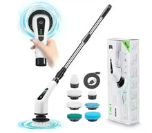 Load image into Gallery viewer, 7-i-1 elektrisk scrubber electric spin scrubber cleaning brush tekshop.no