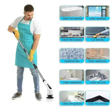 Load image into Gallery viewer, 7-i-1 elektrisk scrubber electric spin scrubber cleaning brush tekshop.no