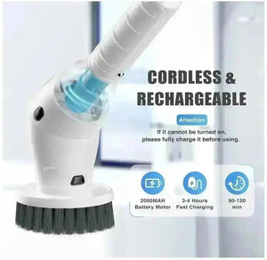 7-i-1 elektrisk scrubber electric spin scrubber cleaning brush tekshop.no