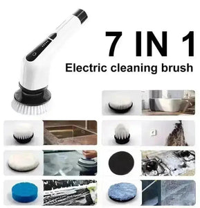 7-i-1 elektrisk scrubber electric spin scrubber cleaning brush tekshop.no