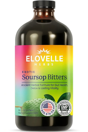 Soursop Bitters Liquid | Økologisk urtedrikk for fordøyelse, energi og immunforsvar