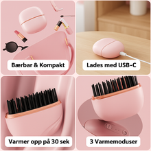 Load image into Gallery viewer, Oppladbar miniglattebørste | Rask styling på farten - tekshop.no