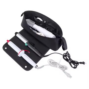 2-i-1 Vanntett multi Hair Styler bag og varmebestandig matte