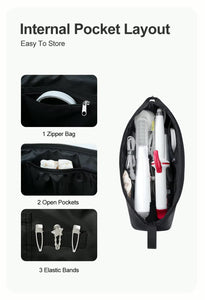 2-i-1 Vanntett multi Hair Styler bag og varmebestandig matte