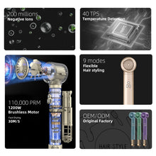 Load image into Gallery viewer, 6-i-1 Multistyler med Ionisk Teknologi og Oppbevaringsboks