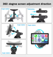 Load image into Gallery viewer, Universal 7” CarPlay &amp; Android Auto Skjerm | Touch, GPS &amp; Bluetooth
