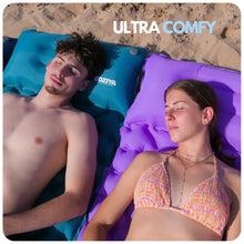 Load image into Gallery viewer, Ultralett oppblåsbar liggeunderlag og solmadrass