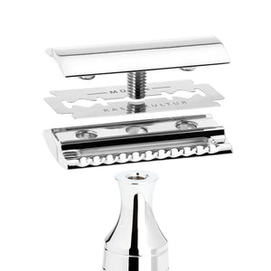 Elegant Safety Razor med 10 ekstra blader