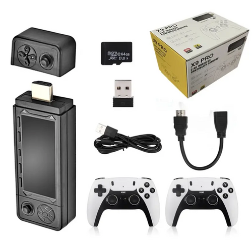 X9 PRO Game Stick 4K – Retro Spillkonsoll, 40.000 Spill