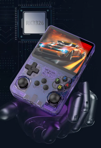 R36S Retro Spillkonsoll, 128GB, Open Source, 20.000+ spill inkludert