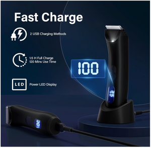 Intim Shaver Pro™ | Kroppstrimmer med keramiske blader og LED-lys