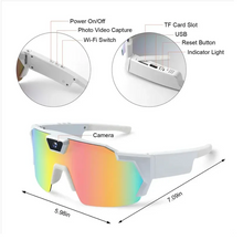 Load image into Gallery viewer, POV-briller med 4K-kamera | Dokumenter reisen håndfritt - tekshop.no