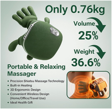 Load image into Gallery viewer, 3D Shiatsu Nakke- Og Skuldermassasjeapparat med fingre og varme