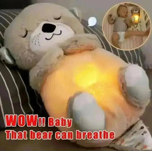 Breathing Teddy med beroligende oter-plysj tekshop.no