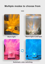 Load image into Gallery viewer, Galaxy projector Water Wave Dynamic Northern Lights Lamp - Nordlyslampe Cube tekshop.no