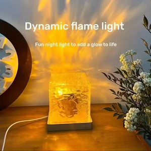 Galaxy projector Water Wave Dynamic Northern Lights Lamp - Nordlyslampe Cube tekshop.no