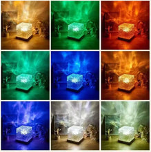 Load image into Gallery viewer, Galaxy projector Water Wave Dynamic Northern Lights Lamp - Nordlyslampe Cube tekshop.no