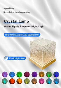 Galaxy projector Water Wave Dynamic Northern Lights Lamp - Nordlyslampe Cube tekshop.no