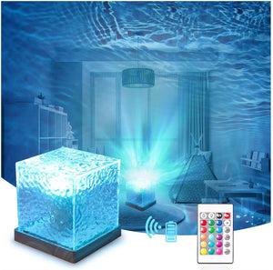 Galaxy projector Water Wave Dynamic Northern Lights Lamp - Nordlyslampe Cube tekshop.no