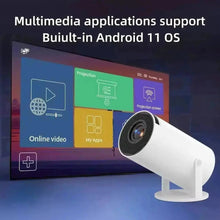 Load image into Gallery viewer, HY300 Pro Projector Android 11.0 bærbar projektor med 1000 spill tekshop.no