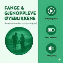 Load image into Gallery viewer, Personlig videokule med skjerm | Spill av dine minner - tekshop.no