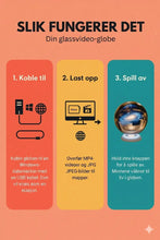 Load image into Gallery viewer, Personlig videokule med skjerm | Spill av dine minner - tekshop.no
