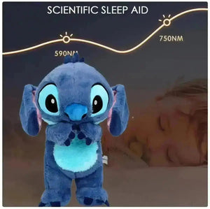 Stitch Breathing Plush Doll - Stitch bamser med beroligende lettelser tekshop.no