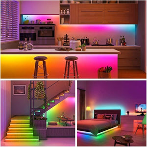 10 meter Rainbow LED Strips Regnbue farger Music Sync - Twinkly Strings tekshop.no
