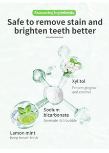 100% Natural Teeth Whitening Powder hvit tannblekings pulver tekshop.no